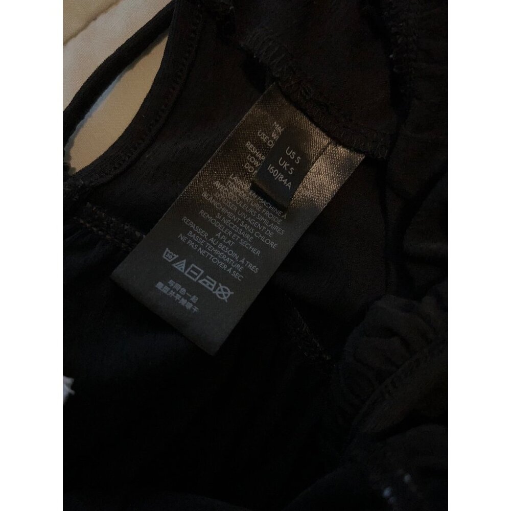 Urban Outfitters/ Women’s Crop Top/ Black/Ruched Crop drawstring/ Small - Picture 10 of 12